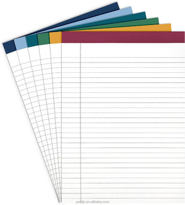 Horizontale lijn binnen pagina's Juridische pads voor zakelijke correspondentie