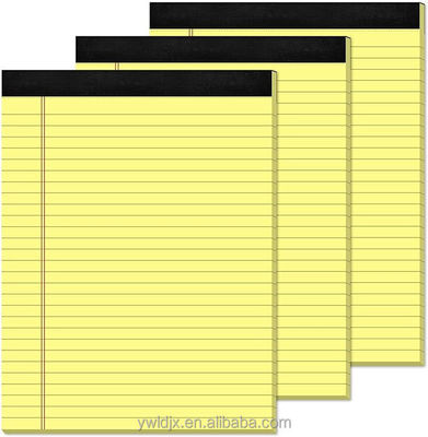 Horizontale lijn binnen pagina's Juridische pads voor zakelijke correspondentie