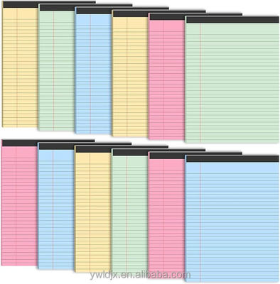 Horizontale lijn binnen pagina's Juridische pads voor zakelijke correspondentie