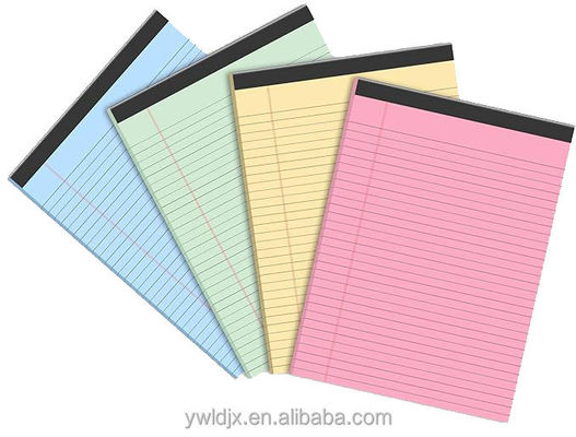 Horizontale lijn binnen pagina's Juridische pads voor zakelijke correspondentie